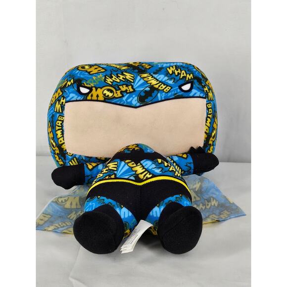 JUSTICE LEAGUE BATMAN PLUSH – TOY FACTORY – 9" – COMIC GRAPHICS – DC LICENSED - Picture 8 of 13